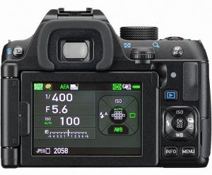 pentax k70 DSLR control panel